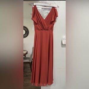 Terracota Long formal dress mother of the bride